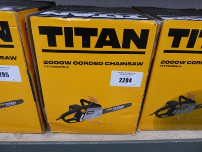 Lot 2284 - Titan electric chainsaw