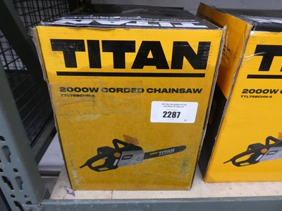 Lot 2287 - Titan electric chainsaw