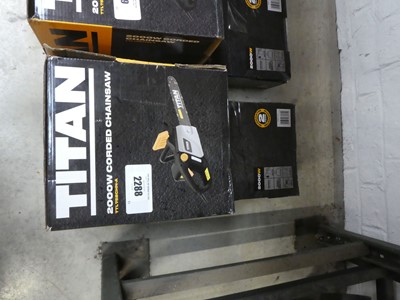 Lot 2288 - Titan electric chainsaw