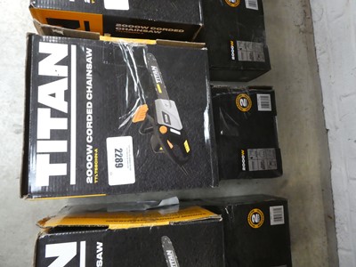 Lot 2289 - Titan electric chainsaw