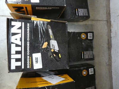 Lot 2291 - Titan electric chainsaw