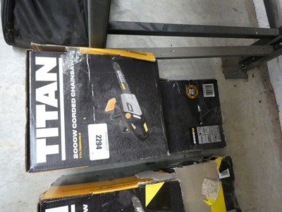 Lot 2294 - Titan electric chainsaw