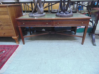 Lot 49 - A reproduction mahogany centre table with a...