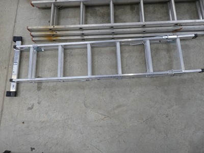 Lot 2341 - Werner aluminium double extending ladder