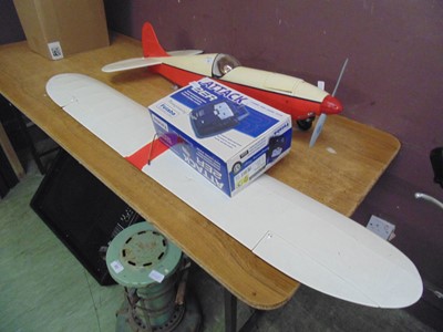 Lot 81 - A remote control aeroplane together with a...