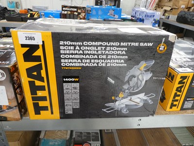 Lot 2365 - Titan 210mm compound mitre saw