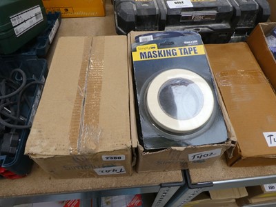 Lot 2380 - 2 boxes of 18mm x 50m masking tape