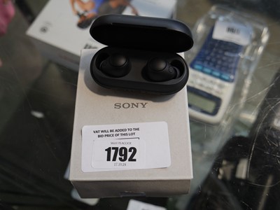 Lot 1792 - Boxed pair of Sony earphones