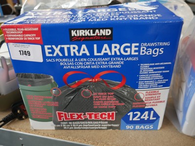 Lot 1749 - Kirklands Signature XL bin liners, boxed