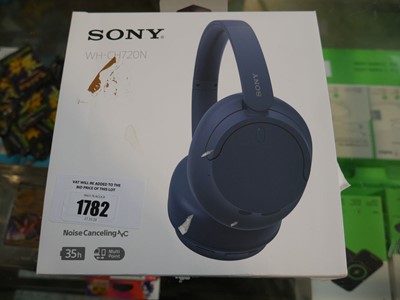 Lot 1782 - Pair of Sony headphones model WHCH720N