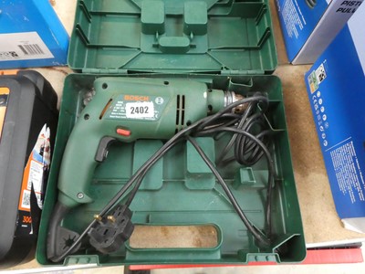 Lot 2402 - Cased Bosch 240V hammer drill