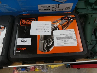 Lot 2403 - Cased Black & Decker 240V multi tool, together...