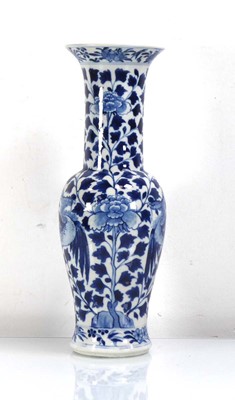 Lot 313 - A Chinese blue and white vase of baluster form...