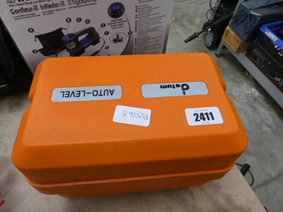 Lot 2411 - Cased Datum Auto laser level with aluminium...