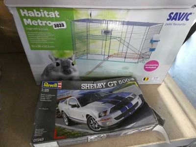 Lot 3033 - Boxed hamster cage with Revell Shelby model car