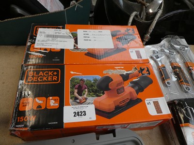 Lot 2423 - 2 Black & Decker electric sanders