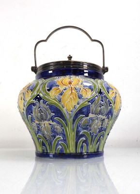 Lot 149 - A James McIntyre Gesso Faience metalware...