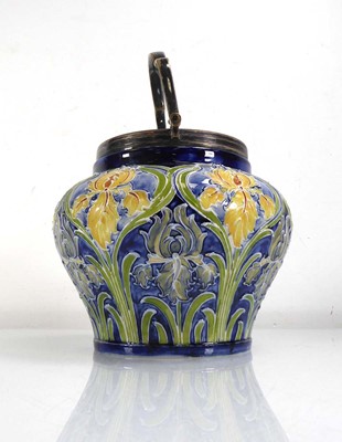 Lot 149 - A James McIntyre Gesso Faience metalware...