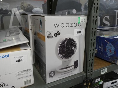 Lot 2493 - 2 Woozoo tabletop fans