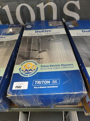 Lot 2502 - Triton 9.5KW Duelec electric shower