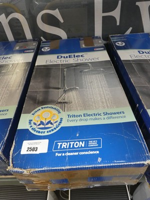 Lot 2503 - Triton 9.5KW Duelec electric shower