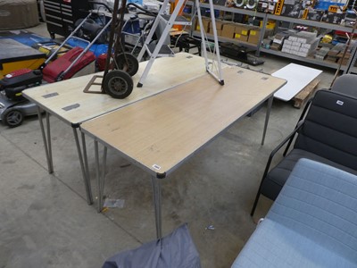 Lot 2464 - Pair of collapsible tables