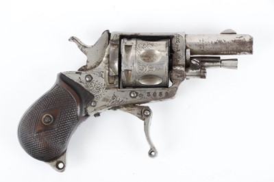 Lot 512 - (S5) .22 Belgian double-action 6 shot revolver,...