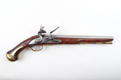 Lot 551 - (S1) .635 Flintlock Dragoon pistol, 11½ ins...