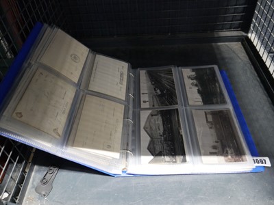 Lot 3097 - Folder containing old railway postcards