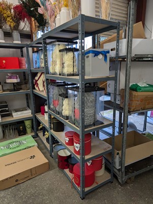 Lot 379 - 6 Light duty boltless racks, 90cm wide x 45cm...