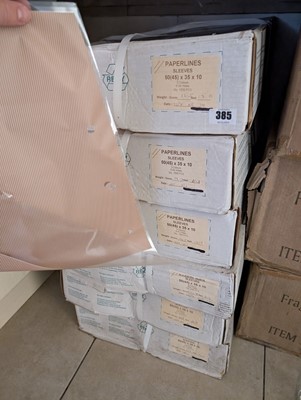 Lot 385 - 6 boxes of paperline flower sleeves...