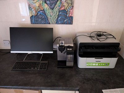 Lot 388 - Expresso coffee machine, Brother printer, HP...