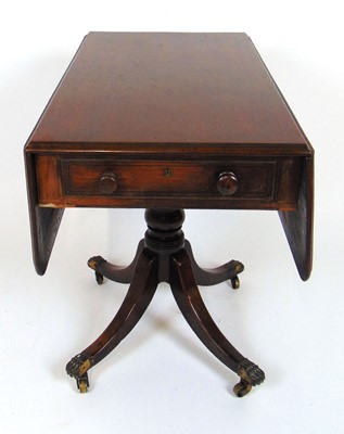 Lot 1 - A Victorian mahogany Pembroke table with a...