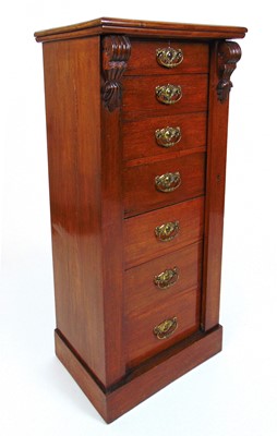 Lot 2 - A 19th century mahogany 'Wellington' chest...