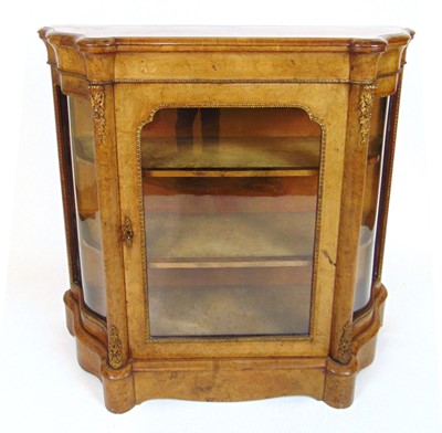 Lot 8 - A Victorian walnut and brass mounted side...