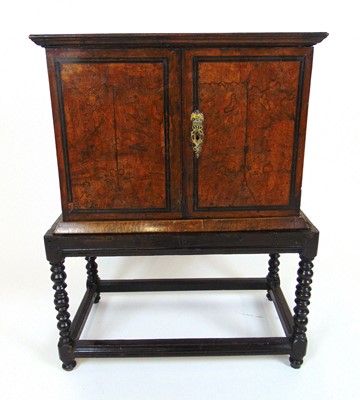 Lot 12 - An 18th century walnut and marquetry banded...