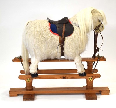 Lot 63 - A Kings Horses goats hair 'Thelwell' rocking...