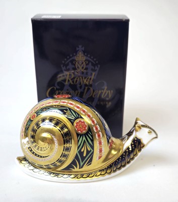 Lot 205 - Royal Crown Derby, 'Garden Snail' Limited...