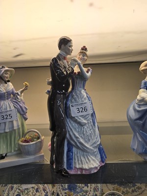 Lot 326 - A Royal Doulton ceramic figurine 'Anniversary'...