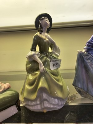 Lot 343 - A Royal Doulton ceramic figurine 'Sandra' HN2401