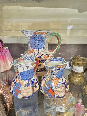 Lot 370 - A late 19th century Ironstone blue and gilt...