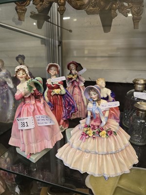 Lot 381 - Five Royal Doulton ceramic figurines 'The New...