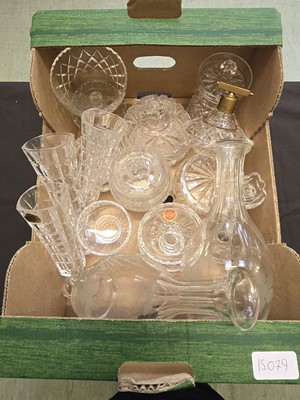 Lot 420 - A carton containing an assortment of glassware...