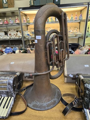 Lot 471 - A brass trombone by Alfred Hall Gisborne,...