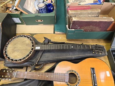 Lot 477 - A part banjo with case