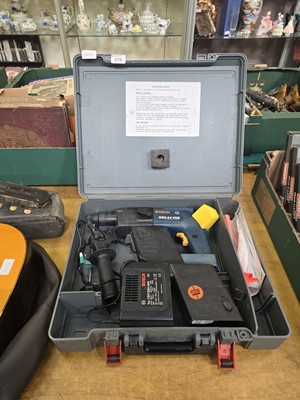 Lot 479 - A cased Bosch rechargeable hammer drill