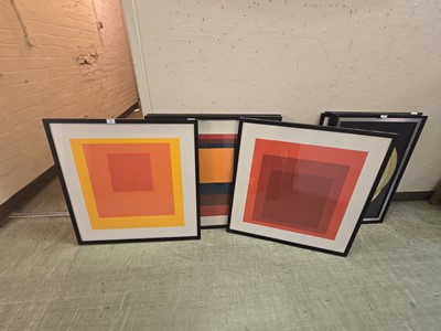 Lot 18 - Four framed and glazed modern abstract prints