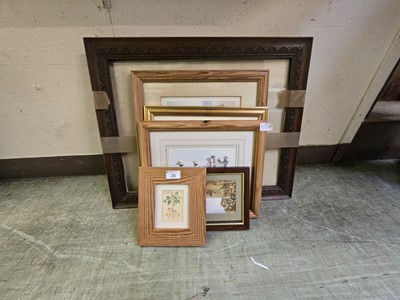 Lot 20 - A selection of framed and glazed prints on...