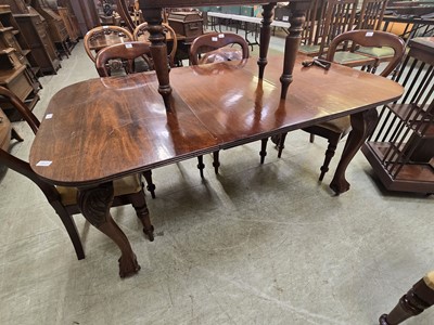 Lot 71 - A late Victorian mahogany extending dining...