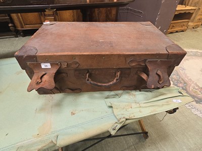 Lot 88 - A late 19th century leather travelling case